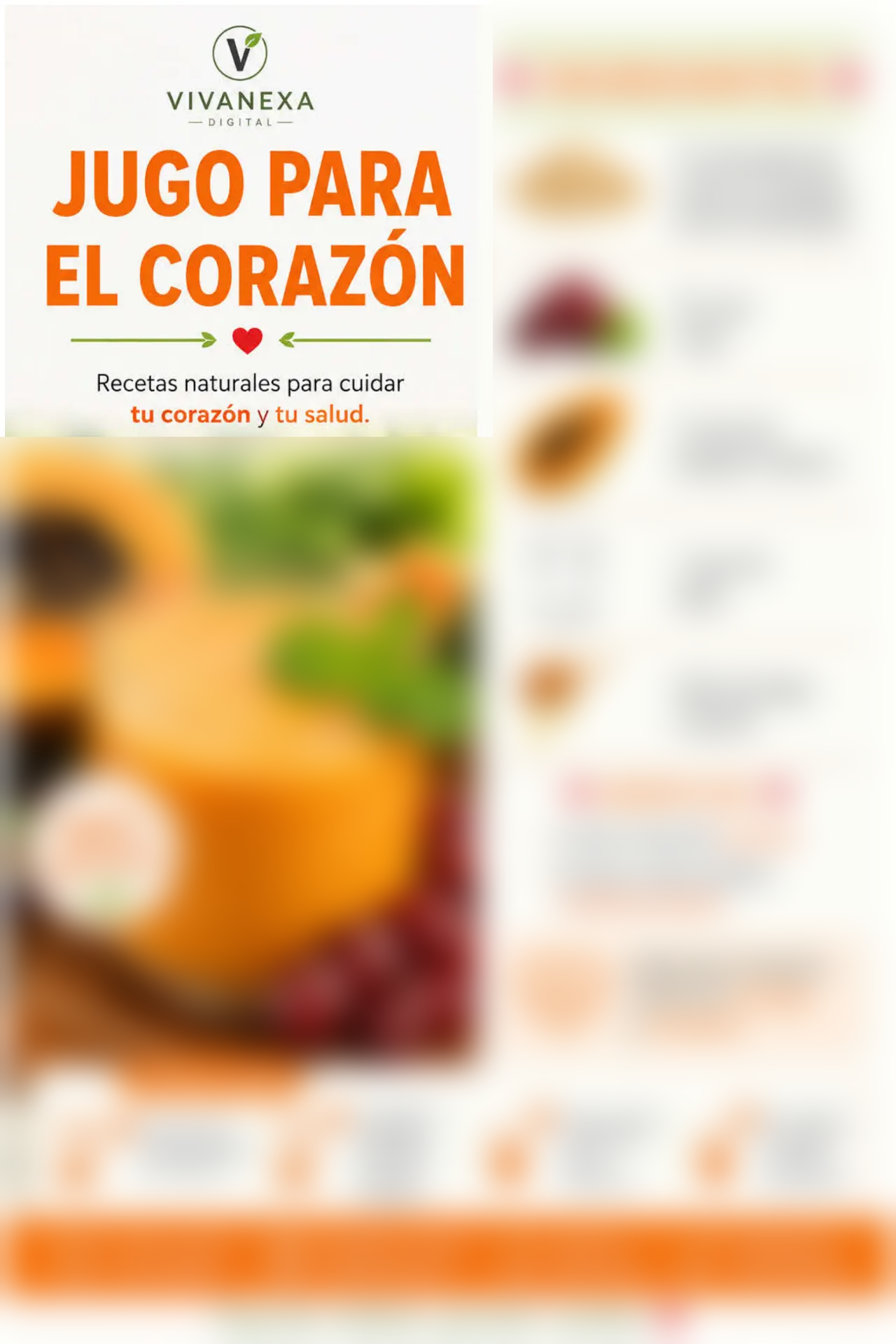 Receta de jugo para el corazón
